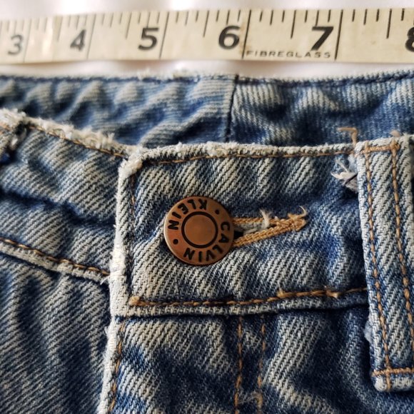 **SOLD**Vintage 1970s Calvin Klein USA Made High-Rise Jeans 24 X 33 Juniors - Picture 3 of 11